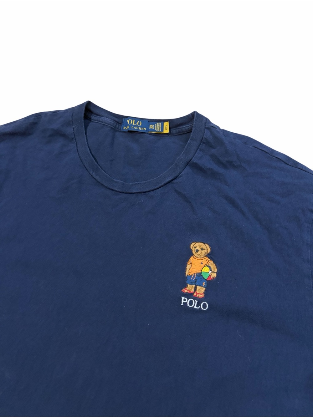 Polo Ralph Lauren Polo Bear Summer Bear Shirt Men’s 2XLT Navy Short Sleeve